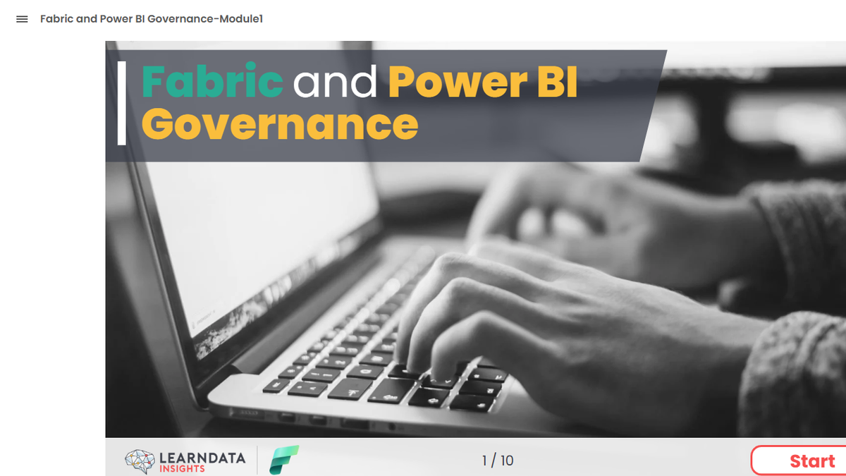 Fabric and Power BI Governance e-learning course