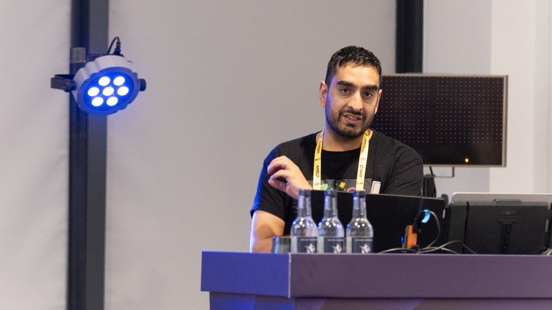 Rishi Sapra presenting at Accountex